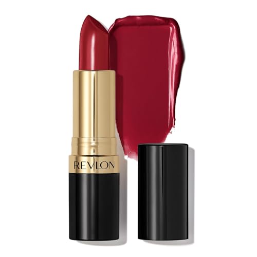 Image of REVLON Super Lustrous Creme Lipstick, 80% Conditioning Ingredients, intance color, Waterproof, Long-Lasting, 100% Vegan Lipstick, Uncut Ruby (810), 4.25 gm