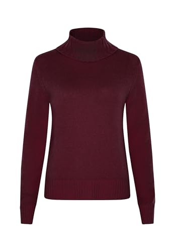 Image of Style & Republic Women's 100% Cashmere Turtleneck Sweater, Regular Fit, Premium Knit Jumper for Autumn, Winter and Spring