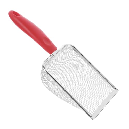 Abaodam Shovel Da Spiaggia Con Rete Filtrante Per Raccolta Di Conchiglie e Sabbia Gioco Estivo Pratico e Divertente Maglie