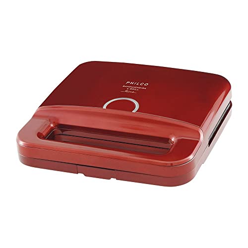 Sanduicheira e grill, Retrô Pgr01v, Vermelho, 220V, Philco
