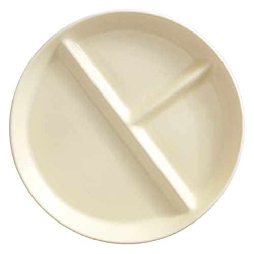 Cabilock Ceramic Divided Food Plate Stylish Snack Tray for Home Use Easy to Clean Lightweight and Portable for Serving Breakfast Lunch and Dinner Dishwasher Safe