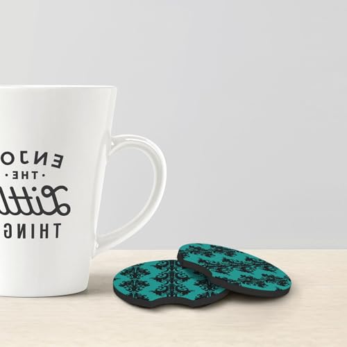 Set de 2 Posavasos de Neopreno para Carro Negro miniatura 2