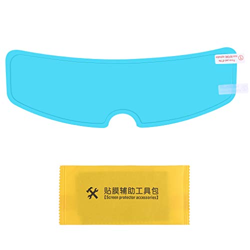 Wenyounge Casco de Motocicleta Universal Película Transparente a Prueba de Lluvia Pantalla de Parche Anti-Lluvia para K3 Cover