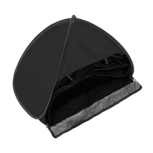 Carpa portatil para playa con protector solar negra miniatura 1