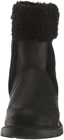 Timberland Women's Linden Woods Waterproof Fleece Fold-Down Hiking Boot, Black Full-Grain, 9 | Image 1
