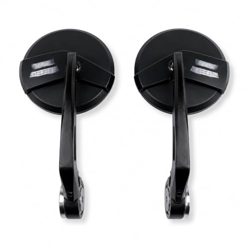 Image of Aluminium Universal Handle Bar End Mirror For Hunter 350 /Meteor 350 /Classic 350 /Super Meteor 650 /Shotgun 650 /GT 650 /Interceptor 650 /Guerrilla 650, Pair (A2)