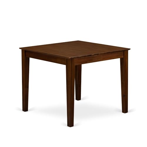 East West Furniture OXT-AWA-T Oxford Square Kitchen Dining Table for Small Spaces 36x36 Inch Antique Walnut