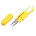 Aexit Yellow Plastic Hand Tools Handle Metal Blade Fishing Line Shears & Scissors Yarn Scissors