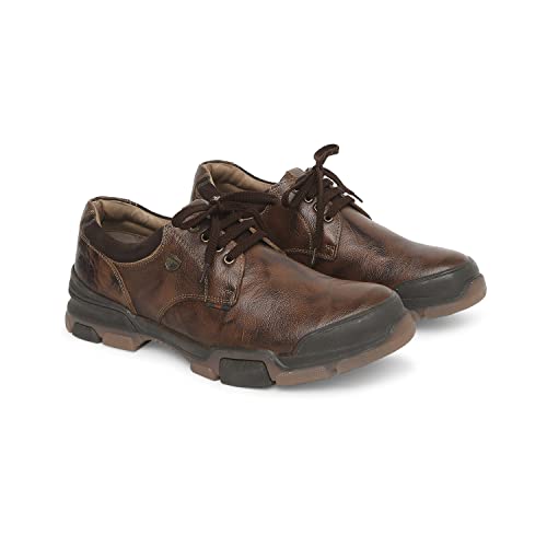 Image of Buckaroo: Anaiya Genuine Leather Brown Casual Shoes for Mens