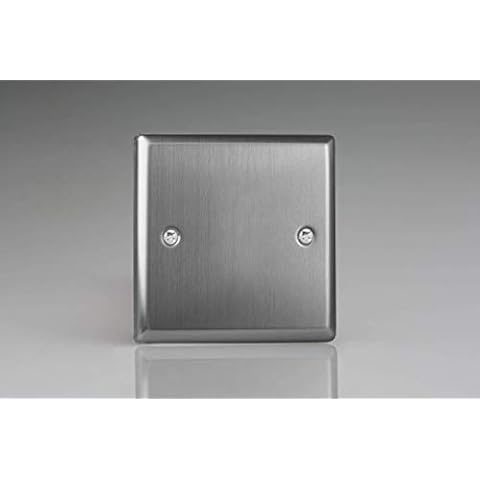 Varilight XTSB Classic Brushed Steel Blank Plate Cover