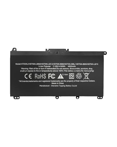 Batterie HT03XL pour ordinateur portable HP remplacement longue durée pour modèle Pavilion et Essential
