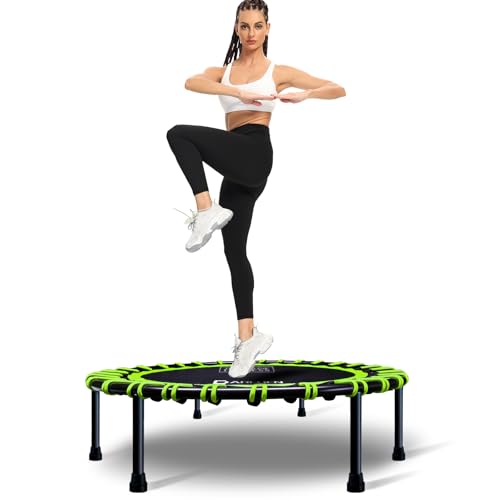DARCHEN 400LBS Rebounder Trampoline for Adults, Indoor Mini Trampoline Silent
