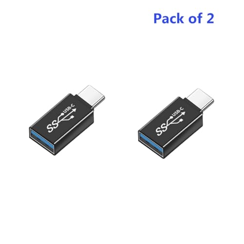 Image of Tobo USB to Type C Adapter - Type C High Speed Data Transfer Cable - 5Gbps Quick Data Transmission Accessories with USB3.1 for Phones, Most Computers, Laptops Vedios, Pictures TD-1059TC Pack of 2