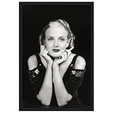 Alfred Cheney Johnston - Blonde Ziegfeld Girl Smoking Cigarette Glamorous Roaring 192s Vintage - 17 x 22 pulgadas, impresión artística, 1 pintura decorativa enmarcada retro e imagen artística moderna