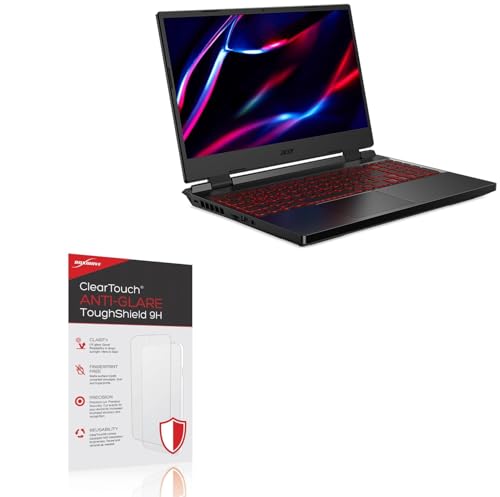 BoxWave Screen Protector Compatible With Acer Nitro 5 (AN515-46) - ClearTouch Anti-Glare ToughShield 9H (2-Pack), Anti-Glare 9H Tough Flexible Film Screen Protector