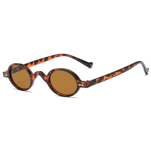 Fashion Small Oval Sunglasses For Women Vintage Punk Sun Glasses Hip Hop Round Sunglasses Female Travel Shades UV400