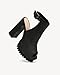 NEWBELLA Women's Block Heel Sandals - Fish Mouth Open Toe Ankle Buckle Fashion Booties for Summer, Daily & Parties, Black 9