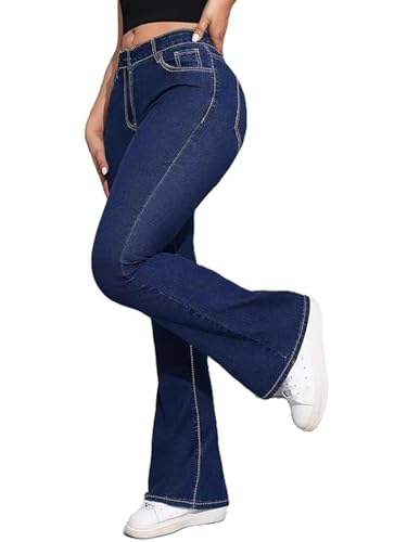 Image of ADBUCKS Women's Wide Leg Fit High Rise Jeans II Bootcut Jeans II