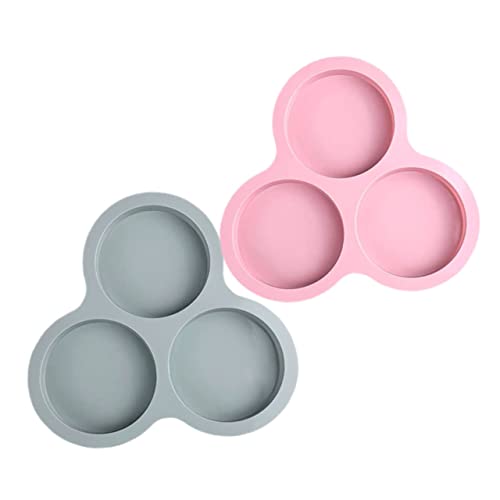 FUNOMOCYA 2Pcs Non Stick Silicone Cake Mold Jumbo Muffin Pan Flexible Baking for Mousse Cakes Muffins and More Easy to Clean Food Silicone Bakeware