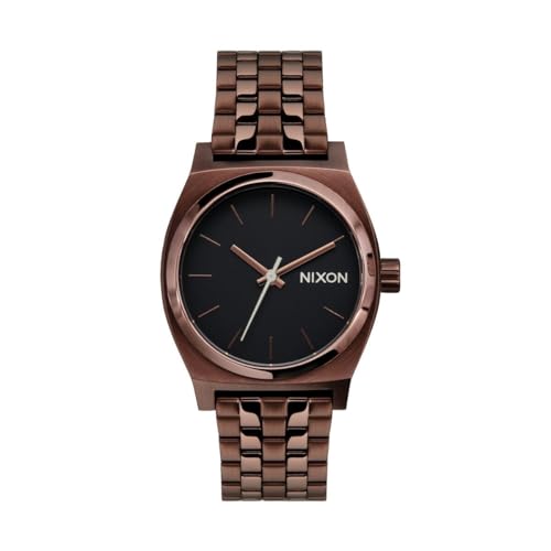 Nixon Reloj analógico para Mujer con Correa de Acero Inoxidable A1130-5244-00, marrón, Pulsera Nixon Reloj analógico para Mujer con Correa de Acero Inoxidable A1130-5244-00, marrón, Pulsera