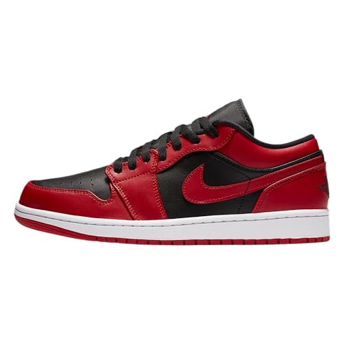 Nike Air Jordan 1 Low, Zapatillas De Básquetbol Hombre, Gym Red Black White, 45 EU