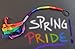 Sharron Renée Spring Pride LGQBT+ Dreadlock Wrap Yarn Hair Extensions Pre-Looped Dread Accessories Braid Bead Wraps Bohemian Hippie Wood Fairy Gift Birthday Party Costume Handmade Fabric Qty: 1 Wrap (Spring Pride)