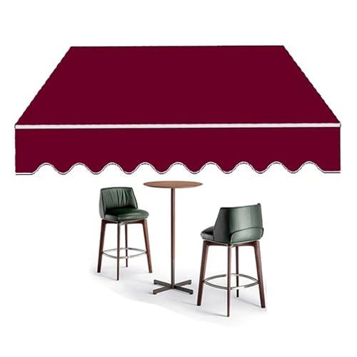 Toile pour auvent extérieur bordeaux polyester étanche protection fenêtres - 2