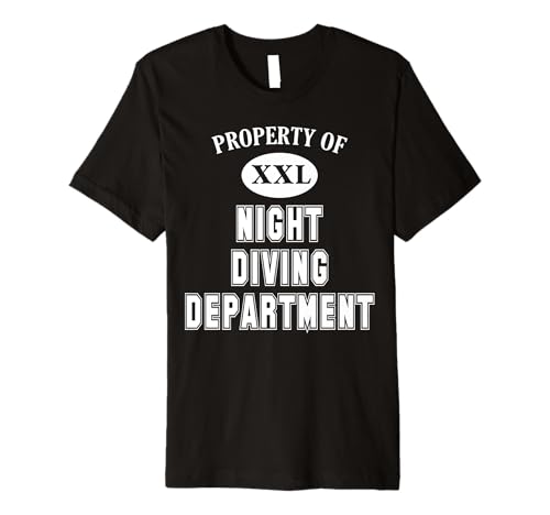 Property of Night Diving Department Fun Collegiate-Style Premium T-Shirt