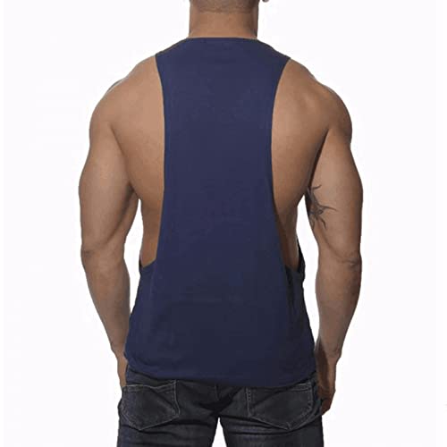 Mens Fitness Tanktops Zomer Casual Spiervest Sport Singlets Cotton Mouwloos T-shirt - Image 6