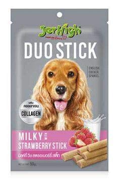 Jerhigh Duo Stick Milky Strawberry Stick 50GM (Pack of 4)