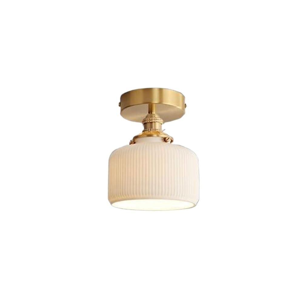 LYMSXAZOU Chandelier Ceramic Ceiling Lamp E14 Flush Mount Light Fixture - Japanese Style Indoor Lighting for Hallway, Balcony, Entryway, Foyer, Stairwell, Aisle, Loft, Restaurant