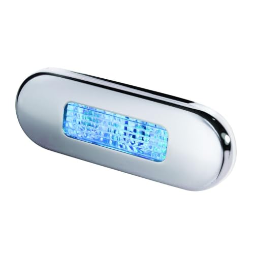 Luz de paso LED HELLA 959680611 de acero inoxidable para barcos y caravanas