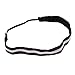 2xReflective Men Women Gym Sweatband Hairband Black 1, 5 Pcs