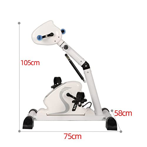 Image of Electric Pedal Machine with Adjustable Resistance, Recumbent Exercise Bike Arm and Leg Pedal Exerciser, Rehabilitation Training Equipment with Led Monitor