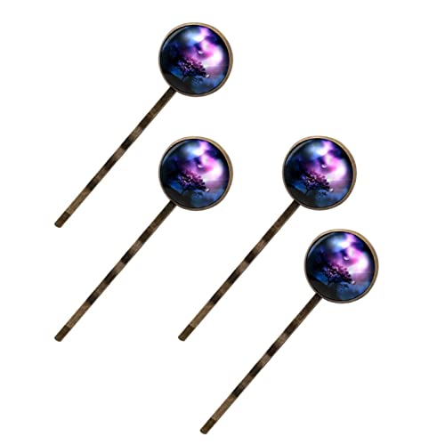 Barrettes à cheveux métal anti-glisse Starry Sky planète