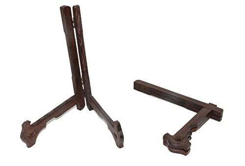 Palmetto Housewares Soporte de placa plegable para caballetes de madera Jichimu, soportes de exhibición de múltiples usos (7 pulgadas) Cover