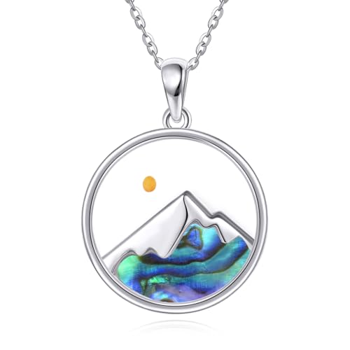 POPLYKE Mountain Necklace Mountain Necklace for Women Christian