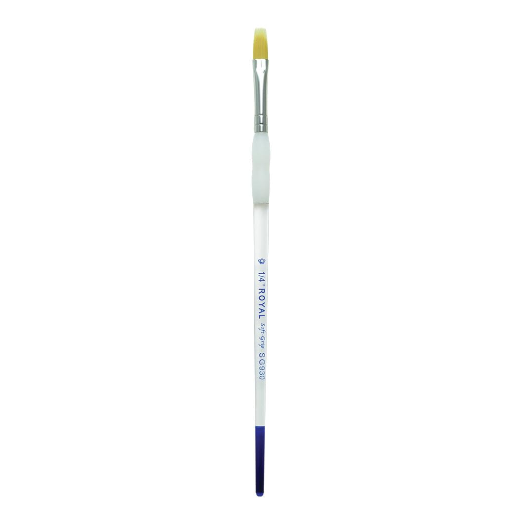 Royal & Langnickel Gold Royal Brush Soft-Grip Filbert Comb Paintbrush,