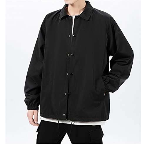 Veste bomber pour homme jaune veste moto décontractée taille L - 3