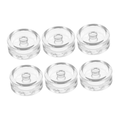 Alipis 6pcs Glass Weights for Fermenting Small Wide Mouth Jar Weights for Canning and Pickling for Fermented Vegetables Easy to Use and Move