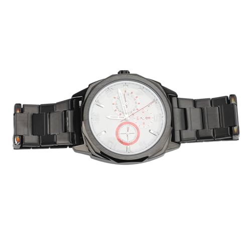 Montre homme d'affaires robuste aiguilles lumineuses acier