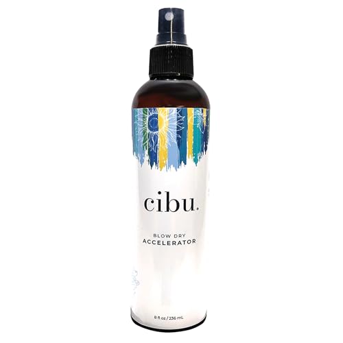 CIBU Blow Dry Accelerator | Styling Spray for Quickly Drying Hair | At-Home Frizz Treatment | Heat Protectant | 8 Ounces