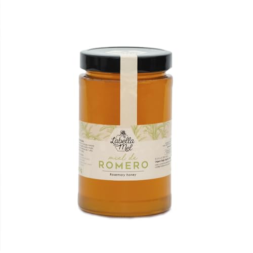 Miel de Romero 100% natural 1kg, recolectada del panal de miel ofrece una miel pura de abeja con aroma floral, sabor suave y textura auténtica perfecta para endulzar, cocinar y apoyar tu salud