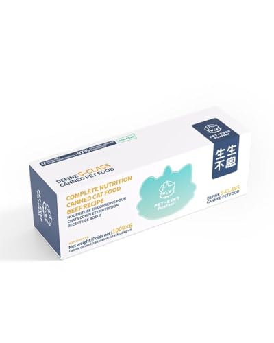 PET-EVER PureFeast Comida húmeda para gatos, sin cereales, sin BPA, natural Raw Cat Pate Food (Pack of 6) 3.5 Ounce Cans