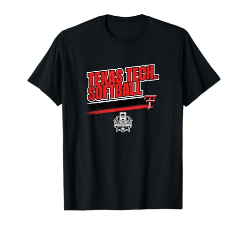 Texas Tech Softball - Women's College World Series Stripe T-Shirt
