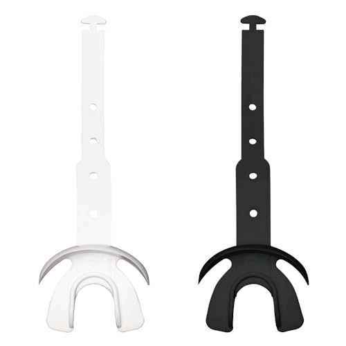 Vettex Football Doubleguard Mouthguard with Lip Protection - Adult - 2 Pack, White and Black