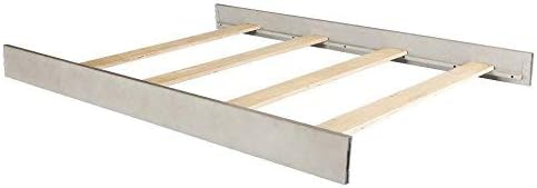 Full-Size Conversion Kit Bed Rails for Bertini Baby Convertible Cribs by Dorel - Solid Wood Rail - Toddler and Adult Bed Rail for Full-Size Beds - Essential Nursery & Baby Furniture Grey Sand
