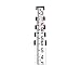 AdirPro 16-Foot Aluminum Grade Rod – 8ths, Dual Sided 5-Section Telescopic Leveling Rod – Bubble Level and Soft Carrying Case Included