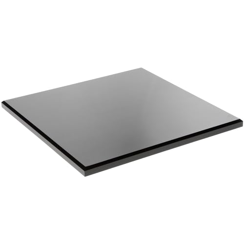 Plymor Black Acrylic Square Beveled Display Base, 10