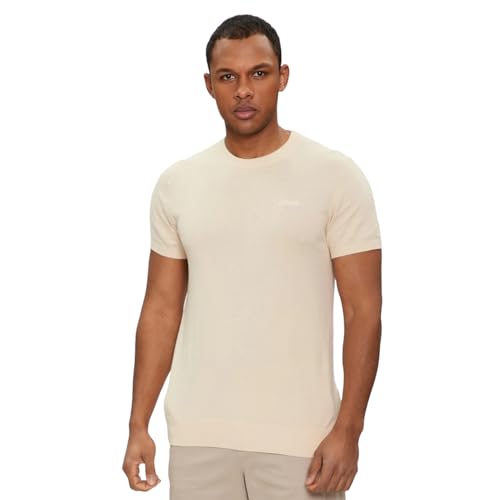 T-shirt homme coton soie stretch GUESS idéal pour un look casual chic urbain
